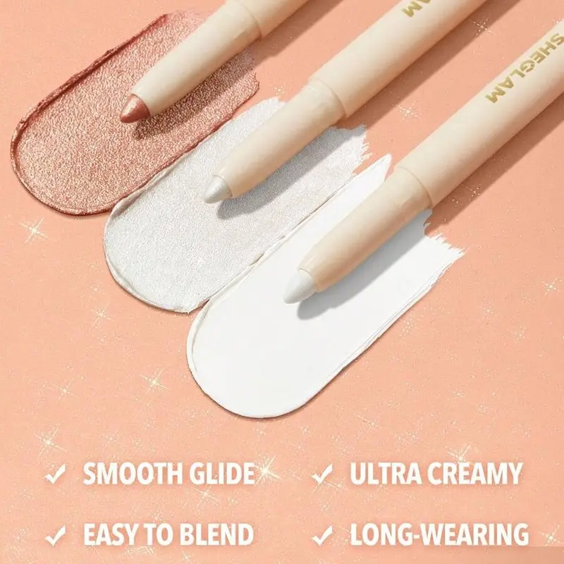 SHEGLAM Big N' Bright Eye Pencil-Frost Highlighter Pen Shimmer Multi-Use Pigment Glow Face Makeup Valentine's Day Decor Love Gift - Cosmetic, Bronzer 4