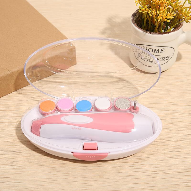 Product Introduction of Gentle Electric Baby Nail Trimmer with Light - Safe Baby Nail Clippers | Nail File Kit | Grooming Kit for Newborns | Easy Nail Care Tool | Baby Essentials 2024 | Soft Filing for Delicate Nails | 6 Filing Heads | ABS Material | Compact 17