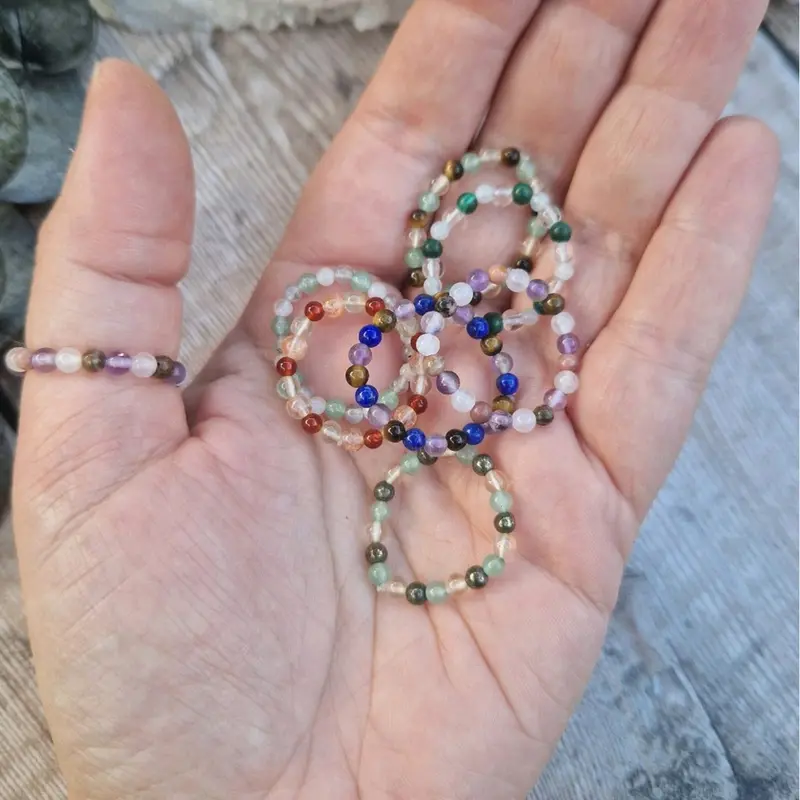 Purus Sensa crystal stacking rings. genuine natural gemstone rings. new beginnings, protection, good luck and more! 6