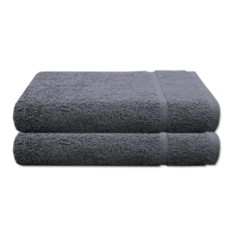 A & B TRADERS - 2x Cotton Hand Towels - 100% Ring Spun Quick Dry Hand Towels - Large Size 50 x 85cm Soft Absorbent Reusable 2