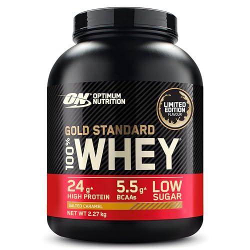 Optimum Nutrition Gold Standard 100% Whey Protein, Muscle Building Powder With Naturally Occurring Glutamine and BCAA Amino Acids, Chocolate Peanut Butter Flavour, 71 Servings, 2.27 kg 1