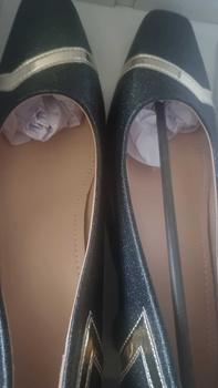 Product Review of Women's Fashionable Metallic Square Toe High Heel Shoes, Elegant  Slip on Shoes for Party, Daily Clothing Decor for Women & Girls from D**e 0