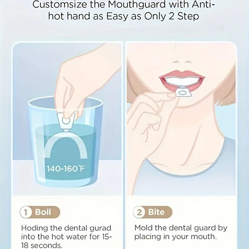 3pcs Sleep Better And Protect Your Teeth With A Dental Mouth Guard - Stop Grinding And Clenching Your Teeth At Night 3