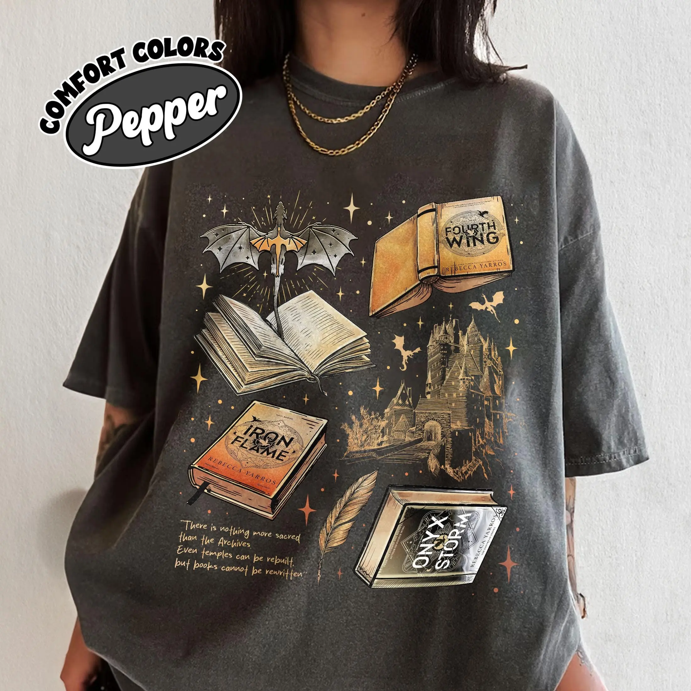 Fourth Wing Series Comfort Colors Shirt  War College T-shirt  Dragon Rider Tee  Book Merch Gift