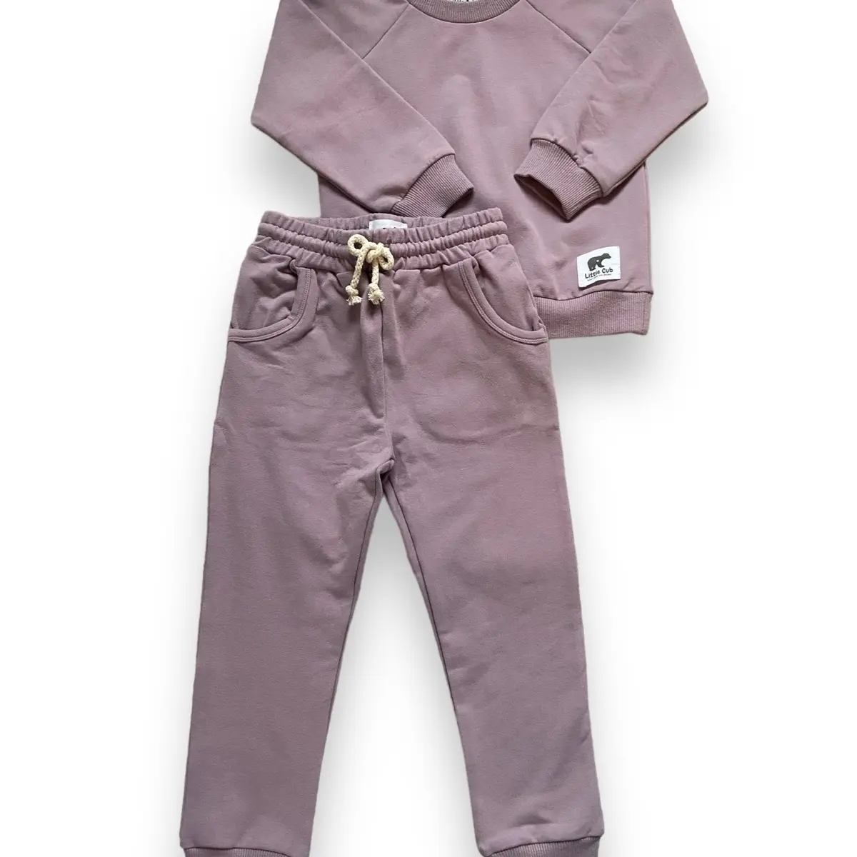 Purple Girls Organic Cotton tracksuit Little Cub