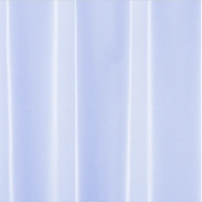Sue White Plain Lead Weighted Voile Net Curtain - Sold In Set Sizes - 3