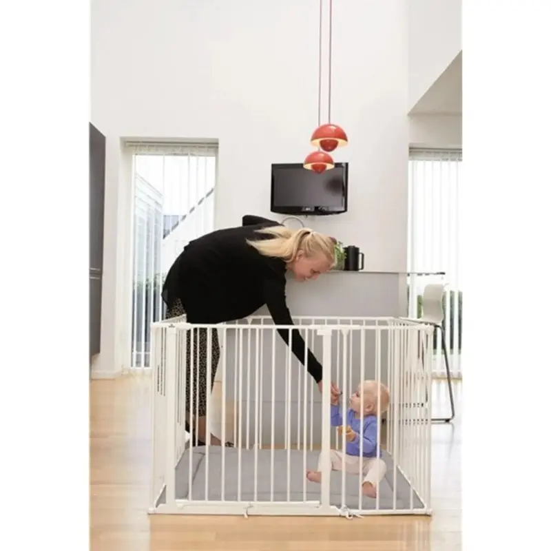 BabyDan Olaf Rectangle Playpen White 1