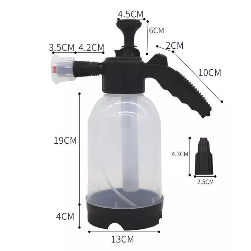 2L Car Wash Pump Foam Sprayer Hand Held Wash Spray Bottle Snow Foam Detailing 1