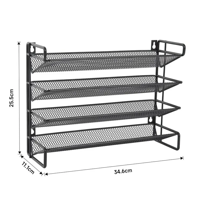 Lushhub  4-Tier Spice Rack Organizer – Space-Saving Iron Shelf for Kitchen & Pantry 6