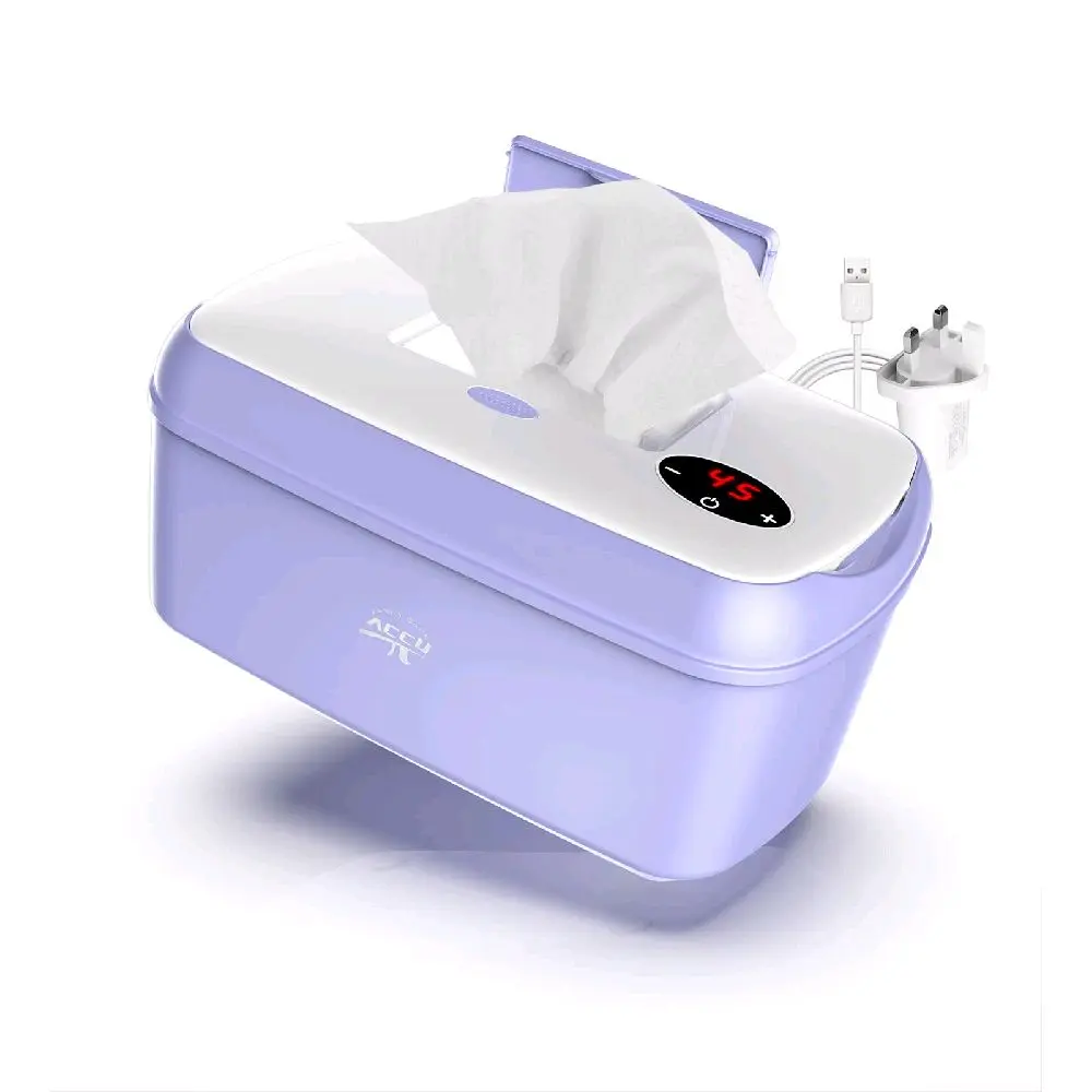 Wet Wipes Warmer and Dispenser with USB Adapter & LCD Display