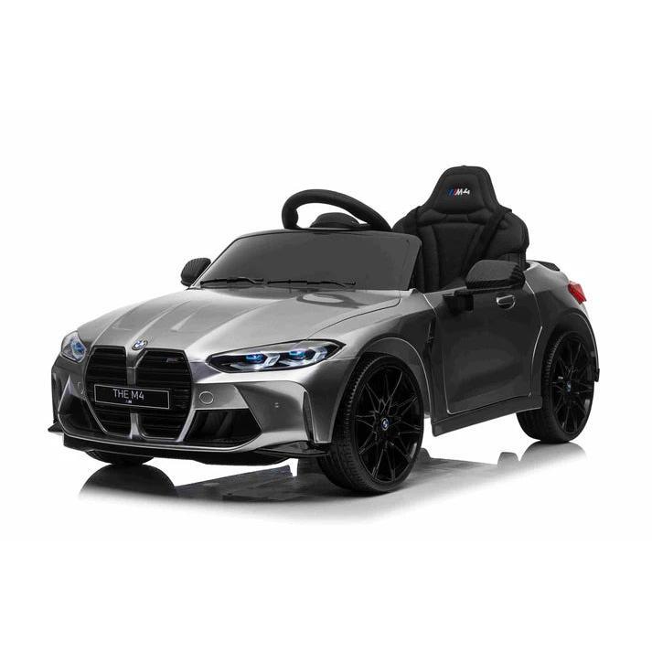 Licensed BMW M4 12V Kids Ride on Car With Remote - Metallic Silver 2
