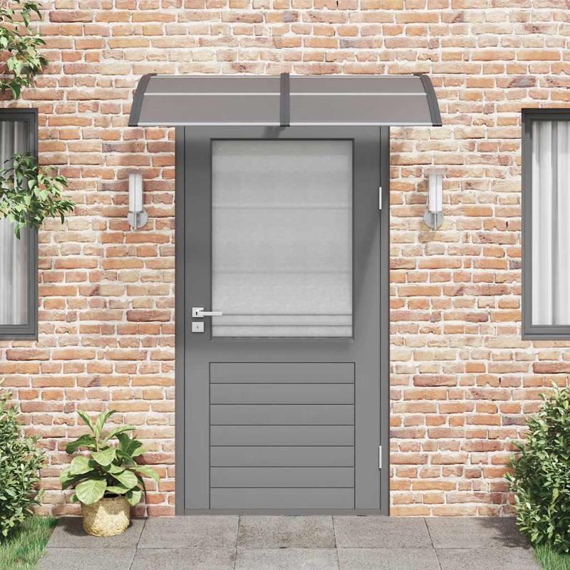 Door Canopy Black 150x75 cm Polycarbonate 2