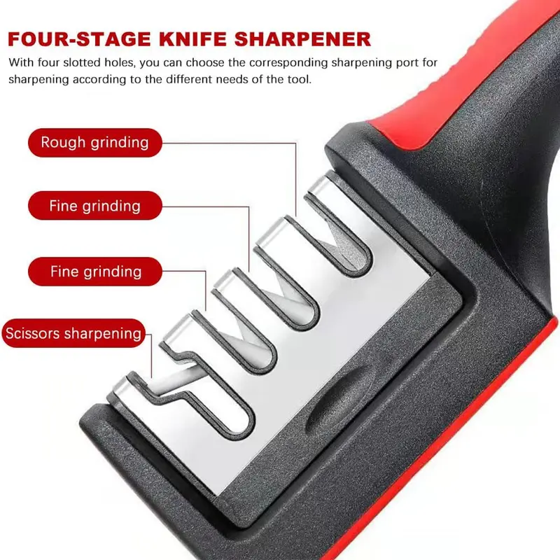 4 StageS Knife Sharpening Kitchen Blade Tool Sharp Professional Knife Sharpener 4