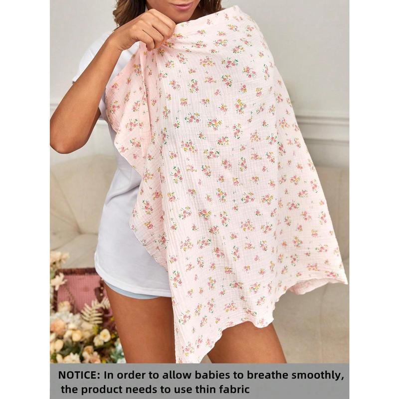 1pc Breathable And Soft Gauze Nursing Cover For Mothers 3