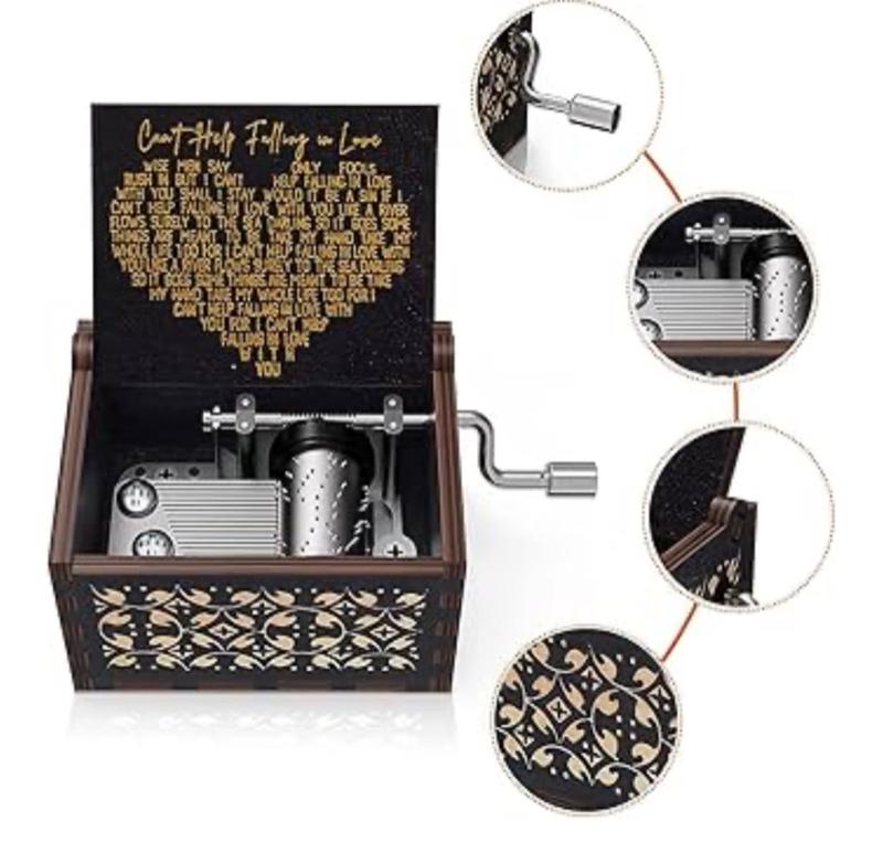 Product Introduction of Can't Help Falling in Love Music Box - Festive Home Decor Ornaments 1