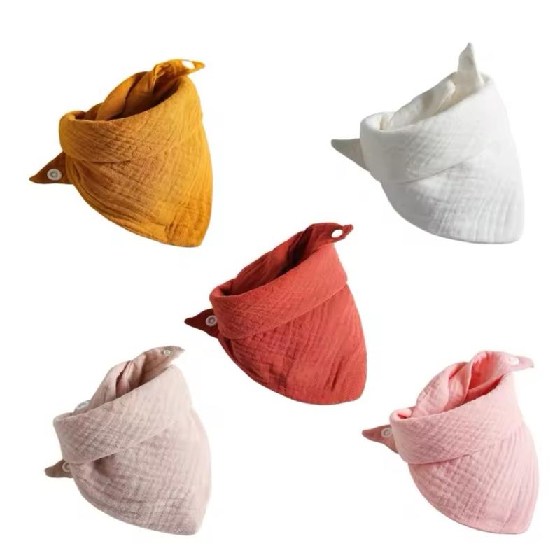 5 Piece Baby Feeding and Drool Bibs Set for Boys and Girls 4