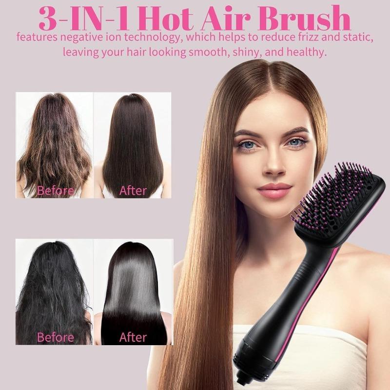 Comfortable comb design multifunctional hair dryer, quick drying hair styling tool, hair comb hot air brush, fashion gift, summer gift, back to school gift, New Year gift, Christmas gift 1