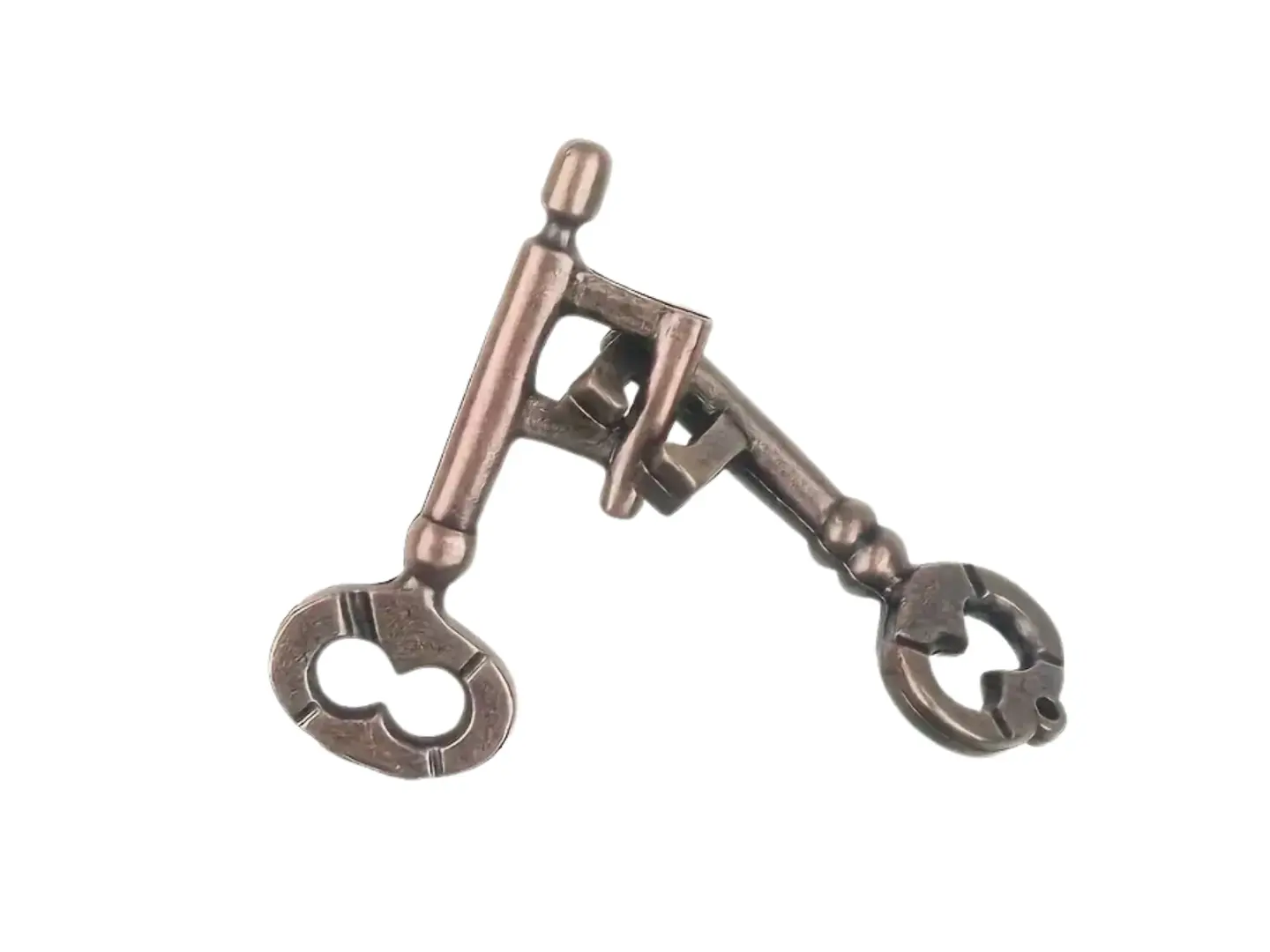 Metal Key Lock Magic Brain Teaser Puzzle