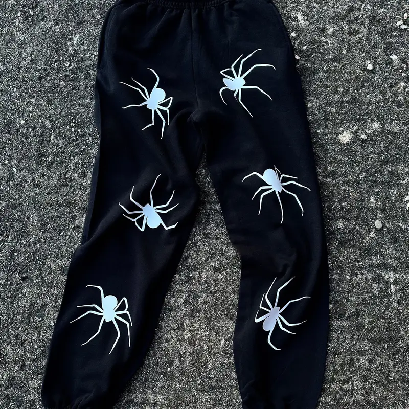 SPIDER PRINT SWEATPANTS 0
