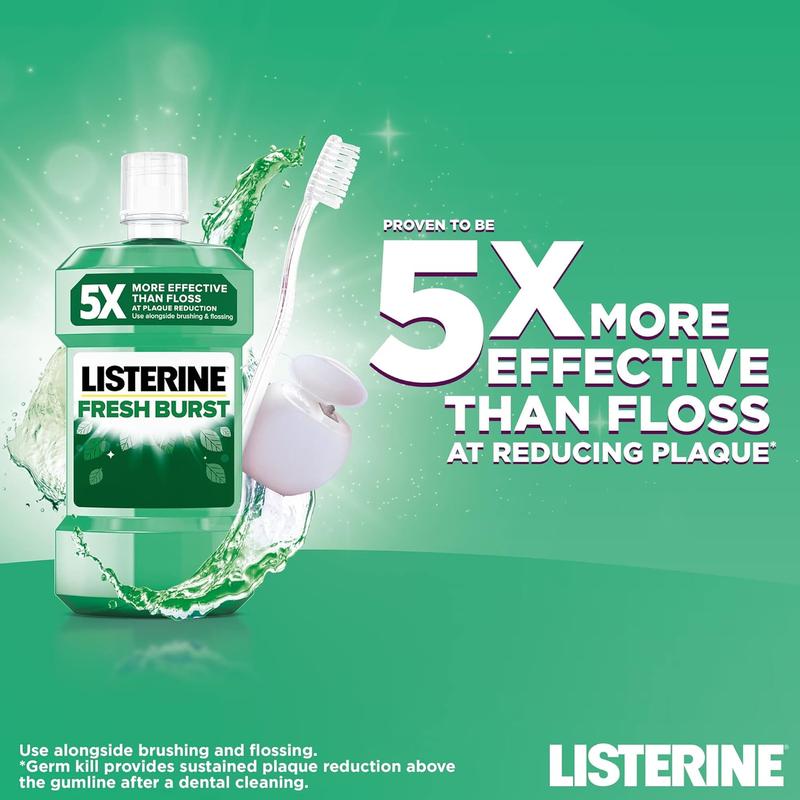 Listerine Fresh Burst Mouthwash (250ml Bottle) (250ml x 6) Pack 6 Oral Daily Gentle ms drwikey  toothpaste 1