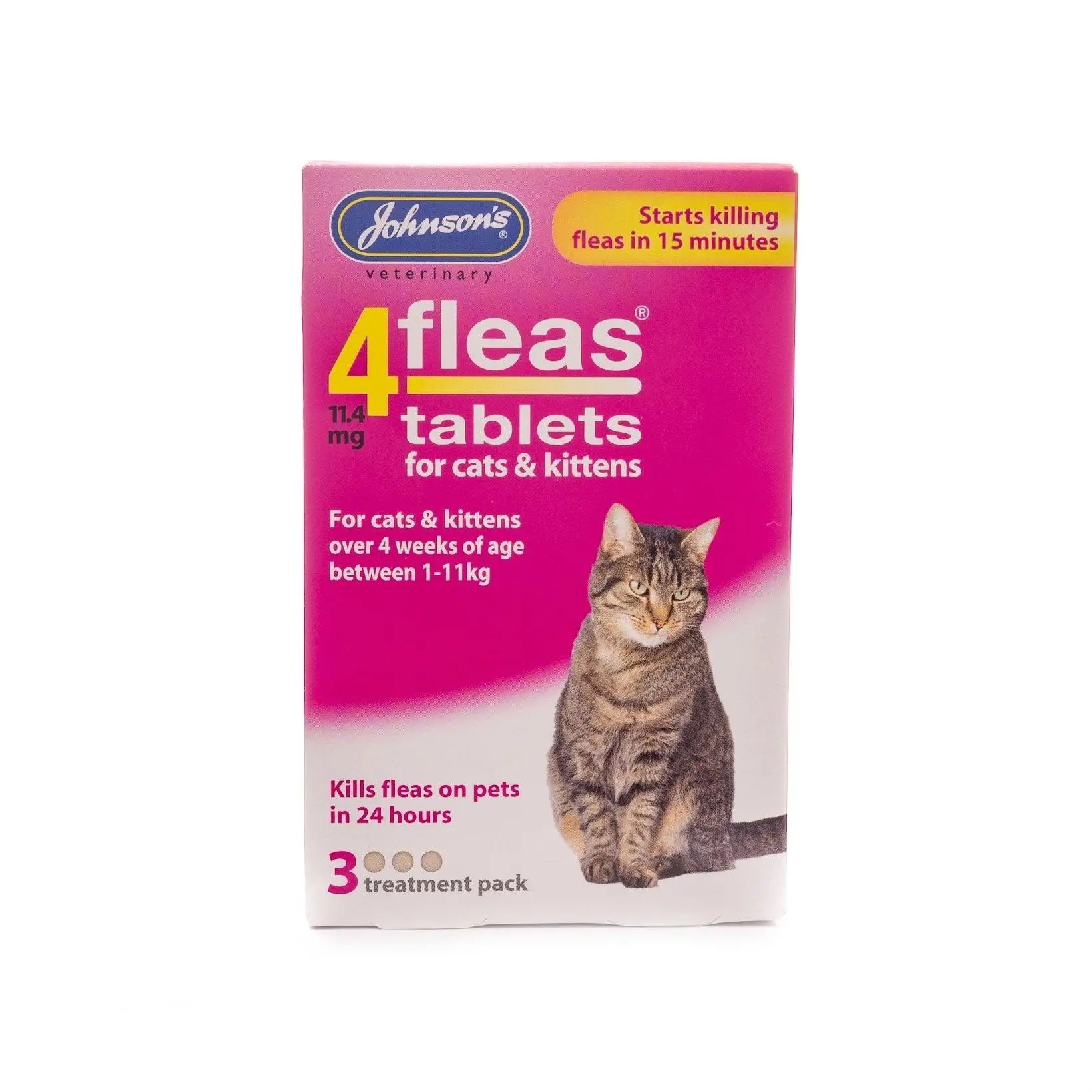 Johnsons 4fleas Tablets for Cats & Kittens - 3 Tablets