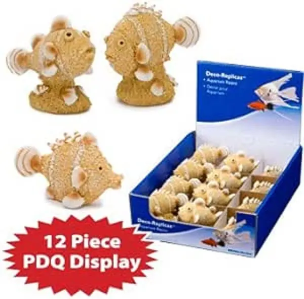 Penn-Plax Animate Sand & Shell Fish Aquarium Ornaments 2 x singles 0
