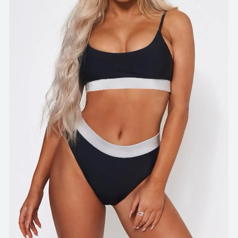 PRETTY High waisted Underwear set BLACK. 0