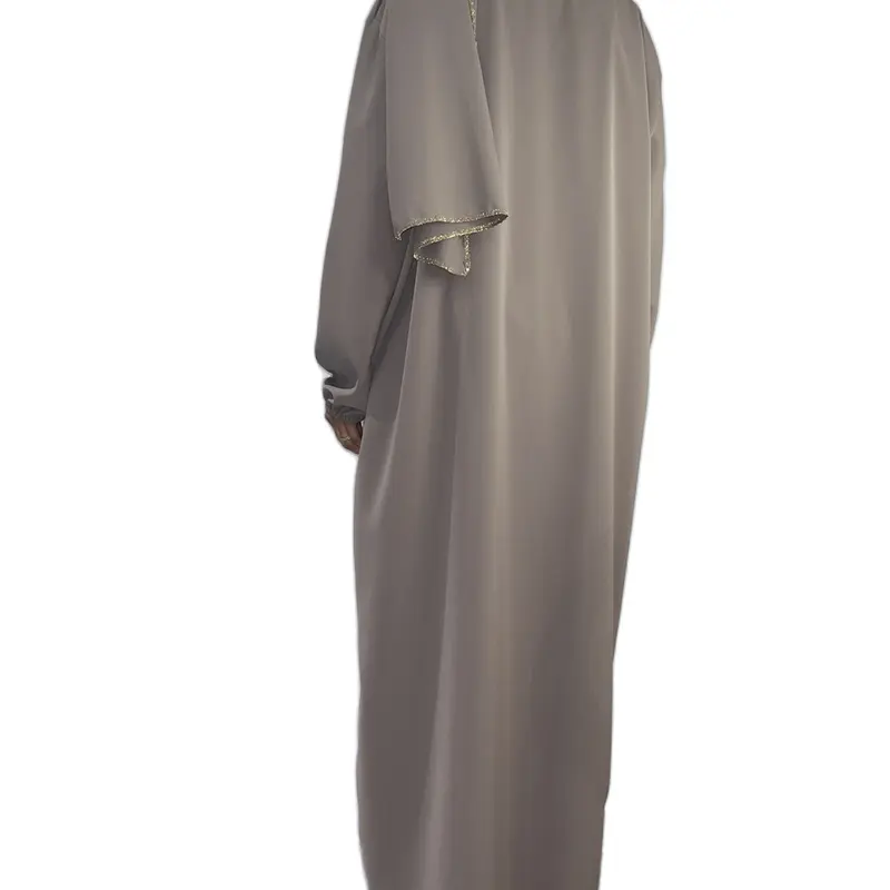 1 piece hijab and abayah with gold embroidery 2