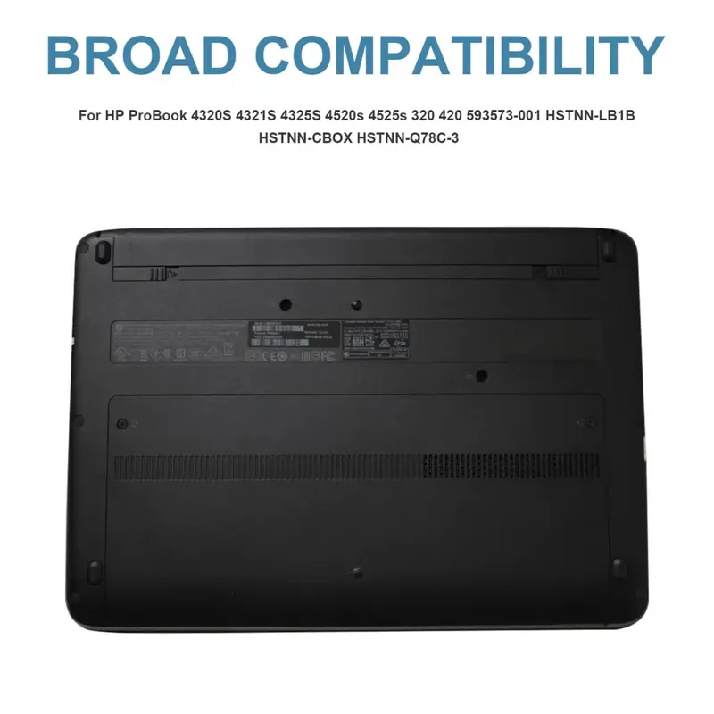Brand New ASUNCELL Notebook Battery for HP Compaq 320 325 420 421 620 621 HP 420 425 4320t 620 625 HP ProBook 4320s 4321s 4325s 4326s 4420s 4421s 4425s 587706-121 587706-221  587706-251 587706-421 587706-541 4