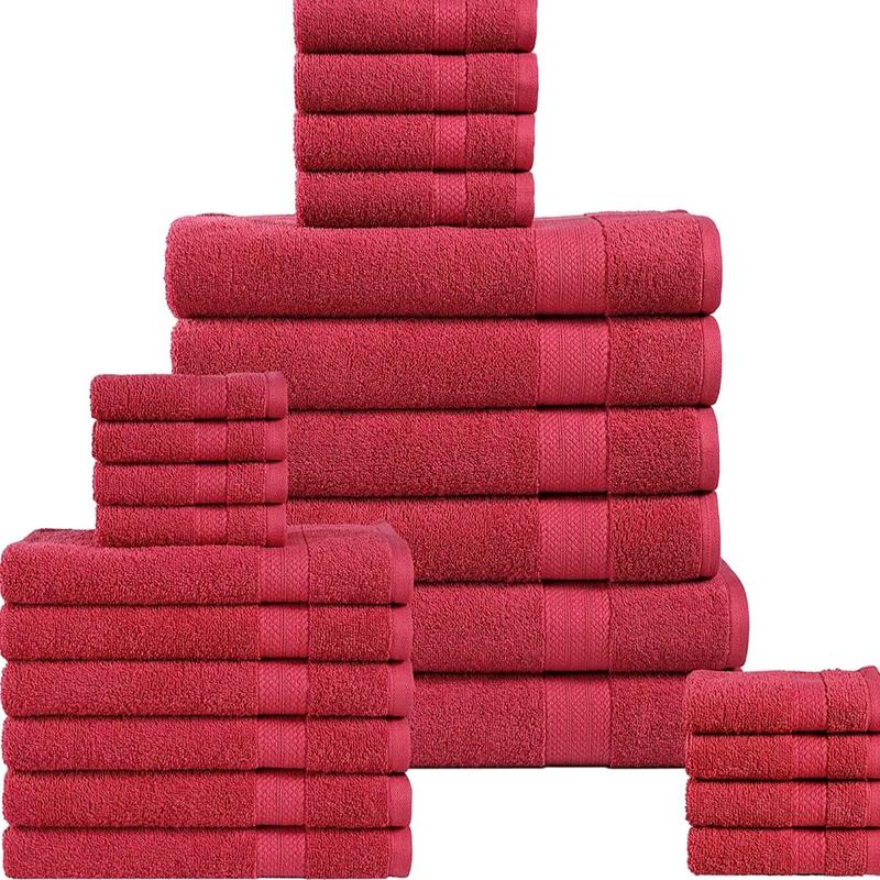 10 piece luxury towels,2 bath towels,(70x140cm)4 hand towels,(40x66cm) 4 face towel,(30x30cm) 500 gsm Set 8