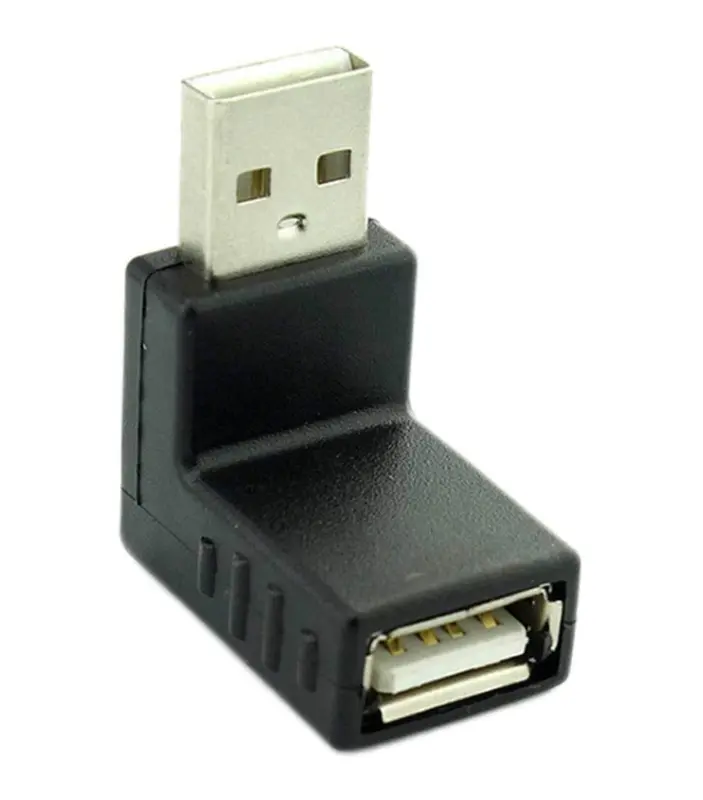 USB 2.0 A Male to Female 90° Angled Extension Adapter 3