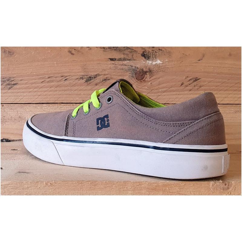 DC Trase Skating Trainers light brown/White/Green UK5/US6/EU37 8