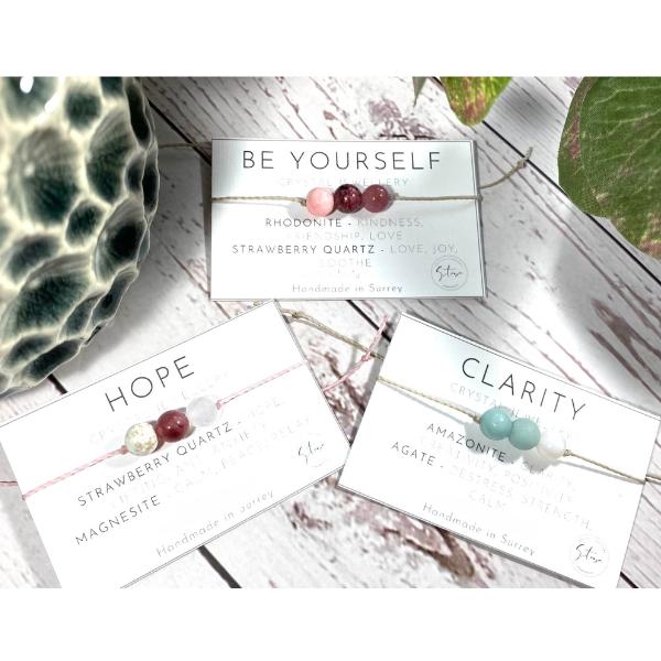 Stosa - Crystal Bracelet - Real Crystal Jewellery - String Crystal Bracelet - Energy Bracelet - Anxiety Bracelet - Healing Bracelet - Crystal Anklet Daily Birthday 6