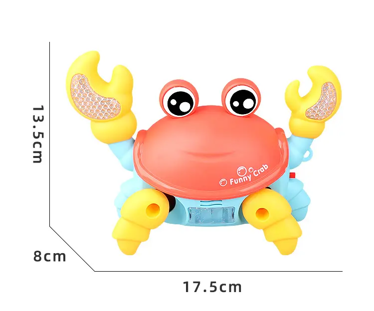 Sensory Toys for Babies, Electric light music Crawling Crab Toy Baby Toys 0-6 Months Gifts for 1 2 Year Old Girls Boys Crab Toddler Toys for 1-2 Year Old Girls Tummy Time 0-6 3