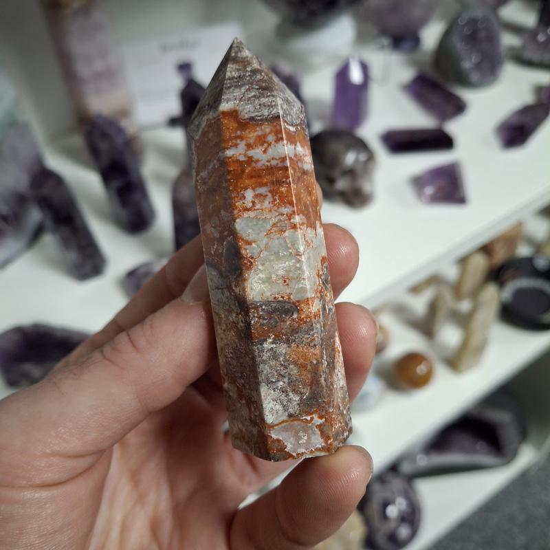 Money Agate Intuitive Pick Crystal Point 2