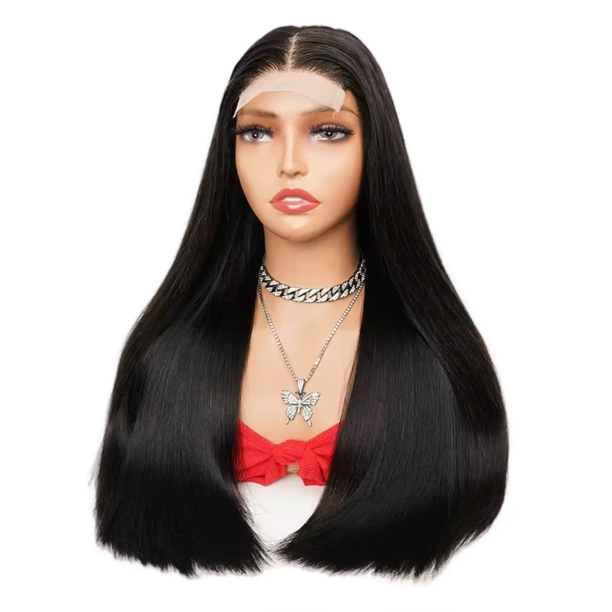 Cheryl 24 “” closure wig. Bleached knots  glueless