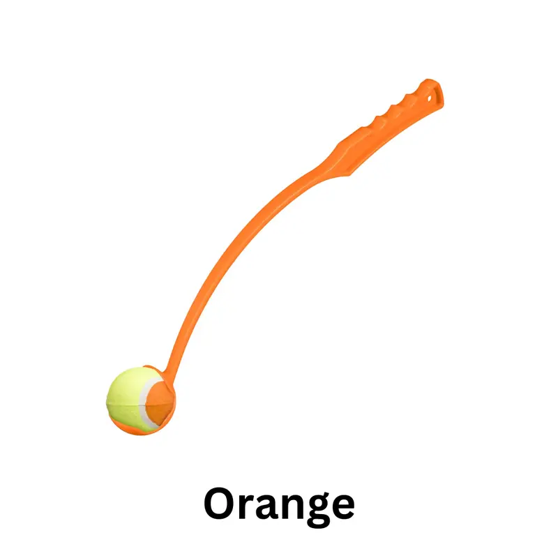 Dog Ball Launcher - 1 Piece Hands Free Ball Thrower, Tennis Ball Thrower for Dogs Puppy, Fetch Play Chuck Dog Tennis Balls for Exercise Training Outdoor Activity, Strong Grip 5