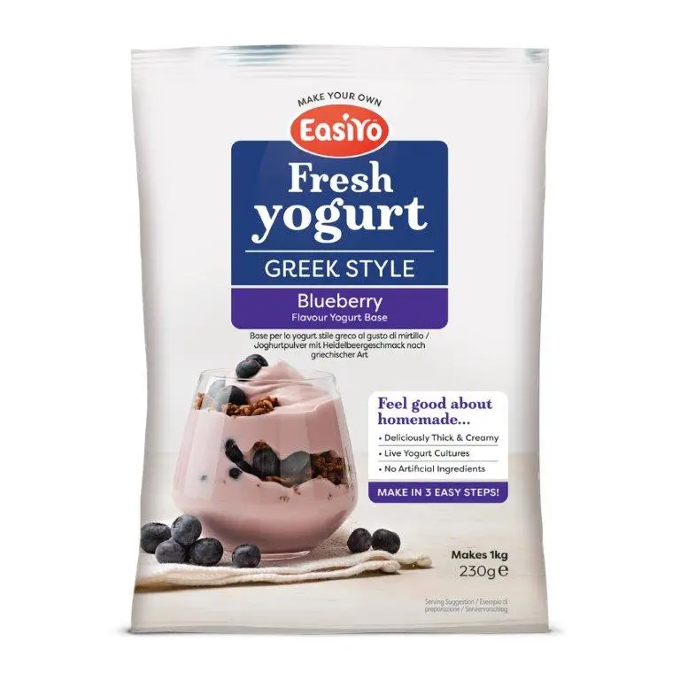 Greek Style Blueberry EasiYo Yogurt Sachet Pack Makes 1KG | EasiYo Yoghurt Mix