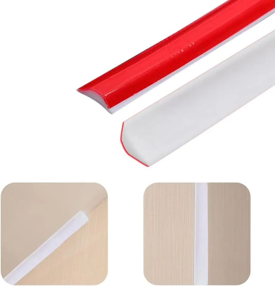 6m TPE Skirting Board Trim Self Adhesive, Beading for Laminate Flooring, Caulk Strip Moulding