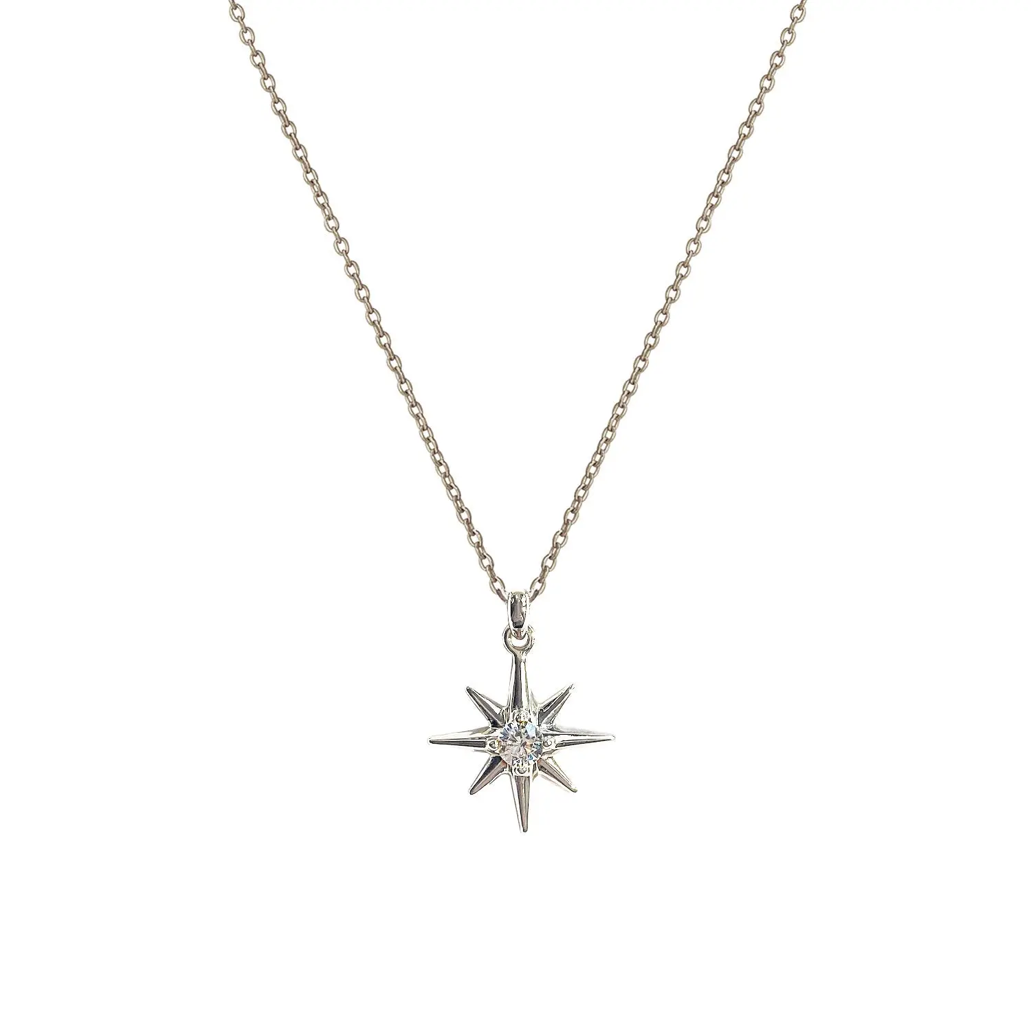 Shining Star Necklace Silver