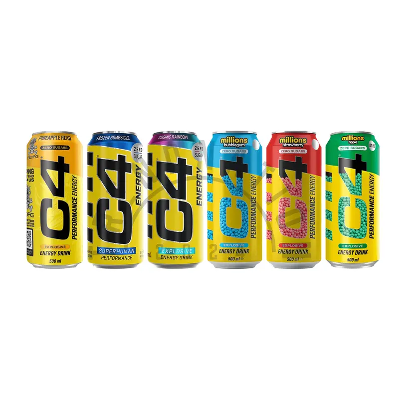 Energy Drink Monster, Lucozade, Red Bull, Boost, Relentless, Rubicon Raw, Rockstar & C4 | Sport Drinks Beverage | 12 Pack or 24 Pack (250ml or 500ml) 7