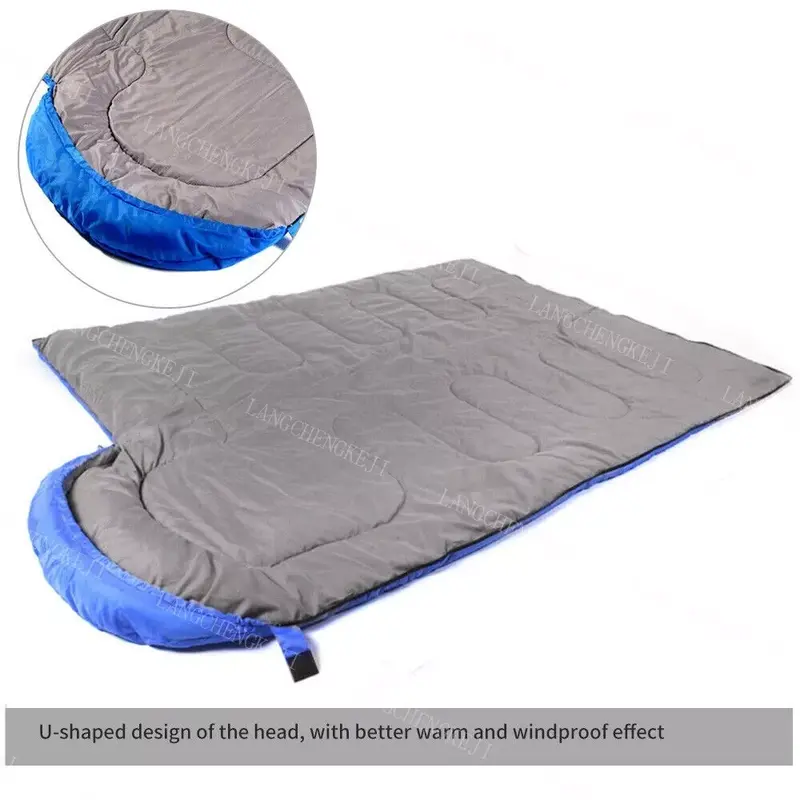 4 SEASON SINGLE SLEEPING BAGS CAMPING RECTANGULAR ENVELOPE ZIP UP KIDS ADULT UK 3