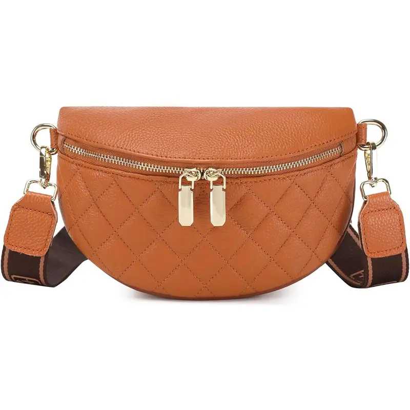 Small Crossbody Sling Bag for Women Trendy - Fanny Packs Leather Chest Belt Bum Bag Anti Theft Purse for Travel 8