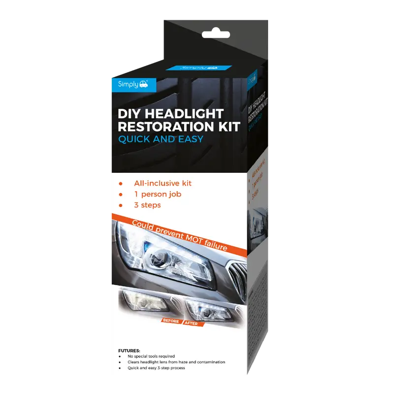 DIY Headlight Restoration Kit - For Plastic Lenses On Tail Lights, Trailers, Boat Windows, Helmet Visors, Motorcycle Windscreens, Snowmobiles Etc. 1