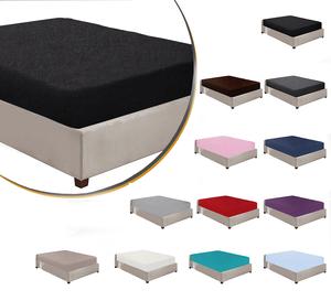 100% Brushed Cotton Flannelette 40CM/16" Extra Deep Fitted Sheets in 12 Colours