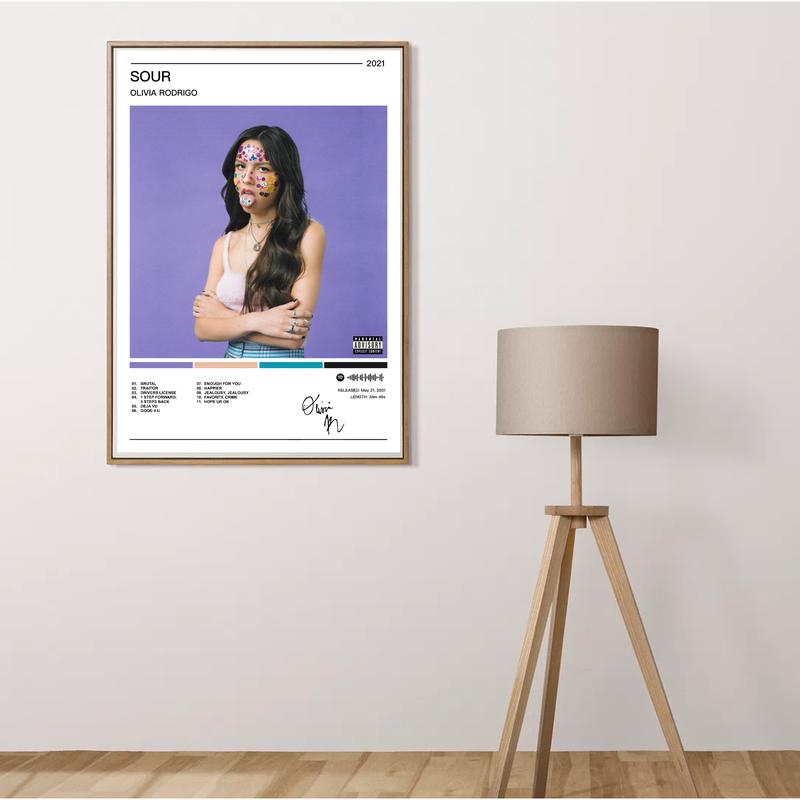 Olivia Rodrigo |  Sour Album Poster | A5 A4 A3 Print Decor Room Wall Artwork 2