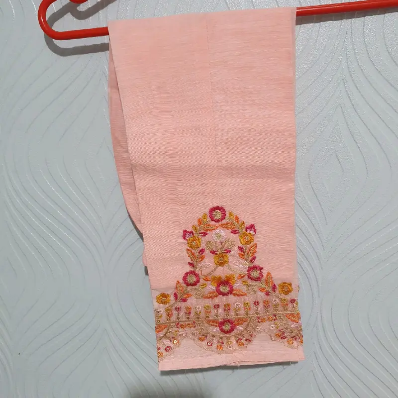 KIDS COLLECTION GIRLS BEAUTIFUL EMBROIDERED COTTON FROKE SUIT WITH BEAUTIFUL NECK LACE 3