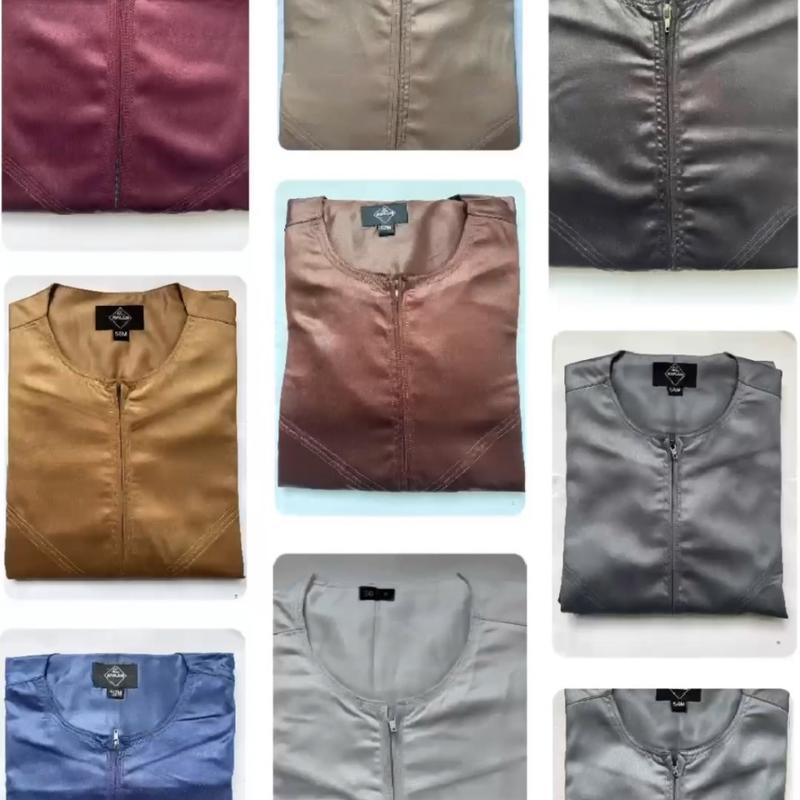 Men's Omani Jubbah Shiny Material Thobe 1