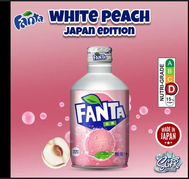 Fanta Peach Japan Aluminium Can Pack of 12 - UK Seller - Beverage 0