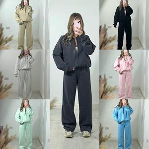 UK SIZES 6-20 PREMIUM LINED TWO PIECE OVERSIZED TRACKSUIT-BOMBER LOUNGE SET, Women's Autumn Daily Wear, Women's Gym Outfits, Women's Daily Tracksuit